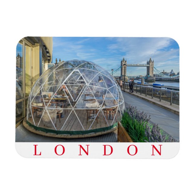 Magnet Flexible aimant frigo igloo géant de Londres (Horizontal)