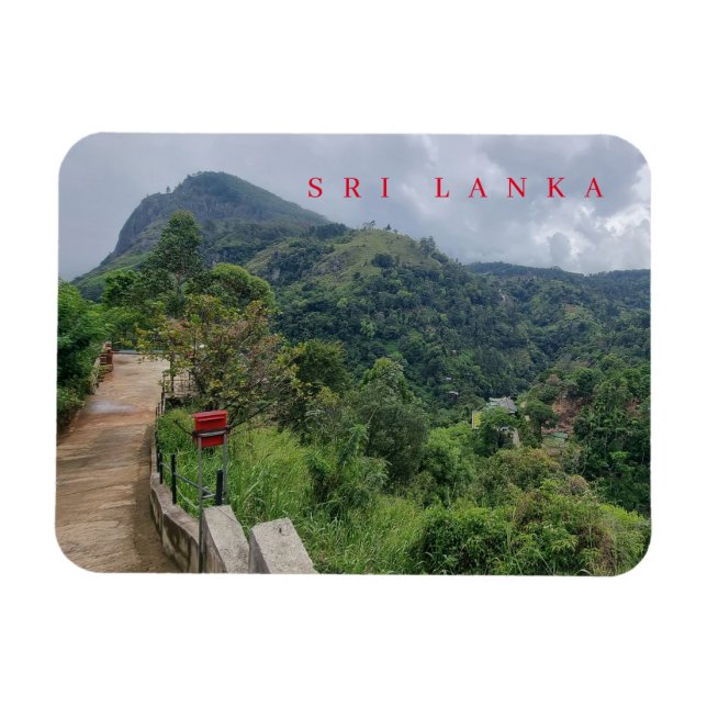 Magnet Flexible Aimant frigo Sri Lanka Ella vue Rock (Horizontal)