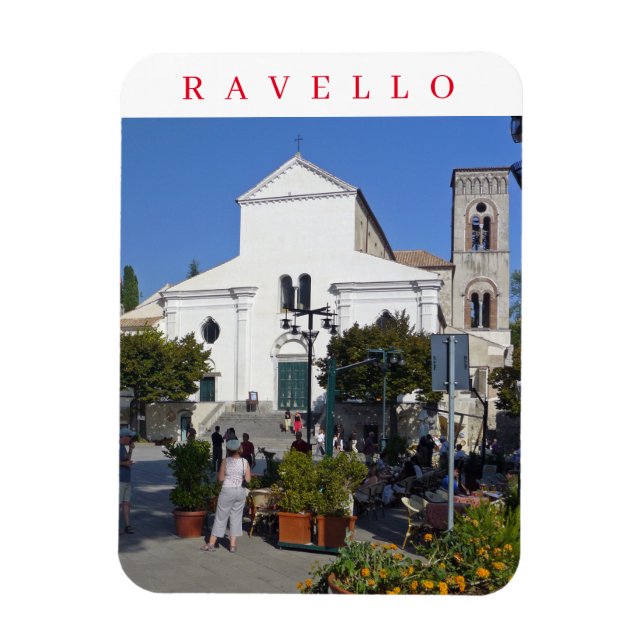 Magnet Flexible Aimant frigo vue église Ravello (Vertical)