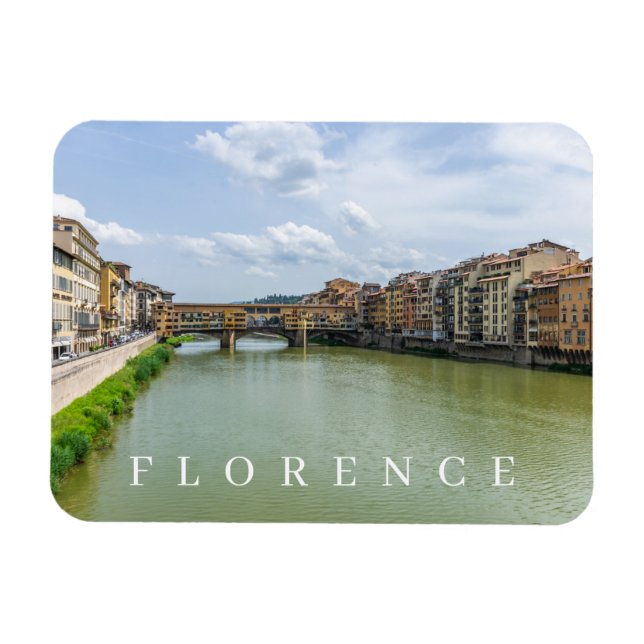 Magnet Flexible Aimant frigo vue Florence Ponte Vecchio (Horizontal)