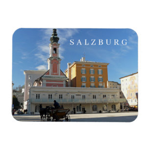 Magnet Flexible Aimant frigo vue sur l'église de Salzbourg