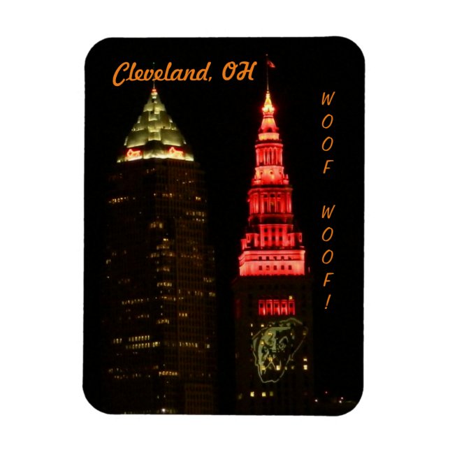 Magnet Flexible Aimant frigorifique Cleveland OH Sports (Vertical)