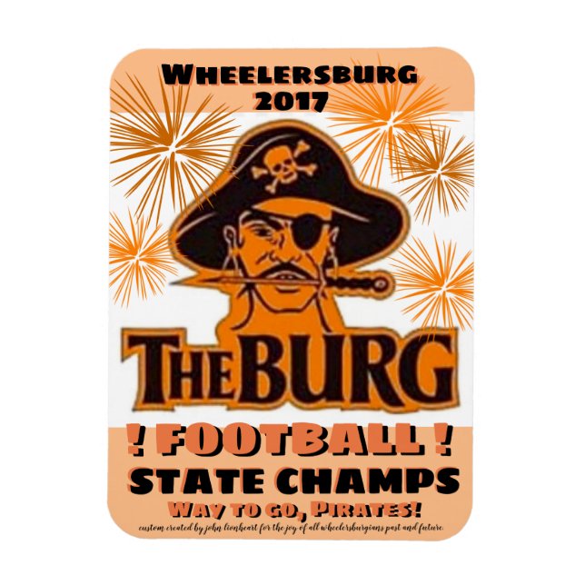 Magnet Flexible Aimant frigorifique pour les vainqueurs de footbal (Vertical)