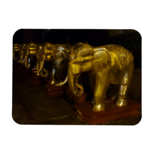 Magnet Flexible Aimant Gold Elephants 3"x4"