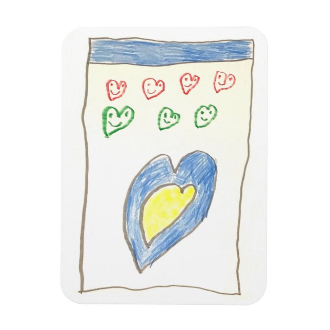 Magnet Flexible Aimant Heart Box (Vertical)