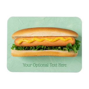 Magnet Flexible Aimant Hot Dog de texte personnalisé