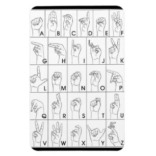 Magnet Flexible aimant LANGUE DE SIGNE