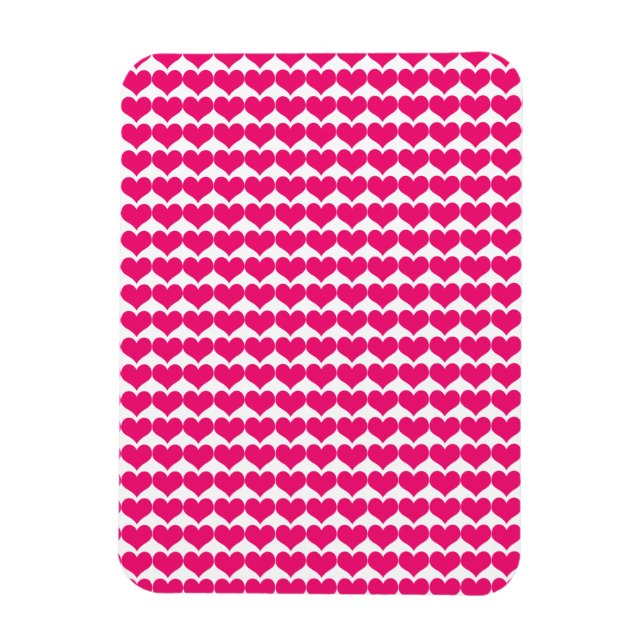 Magnet Flexible Aimant Motif de coeur rose (Vertical)