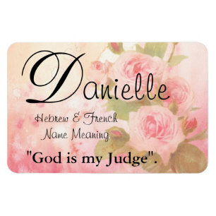 Magnet Flexible Aimant nommé de signification : Danielle, Dieu es