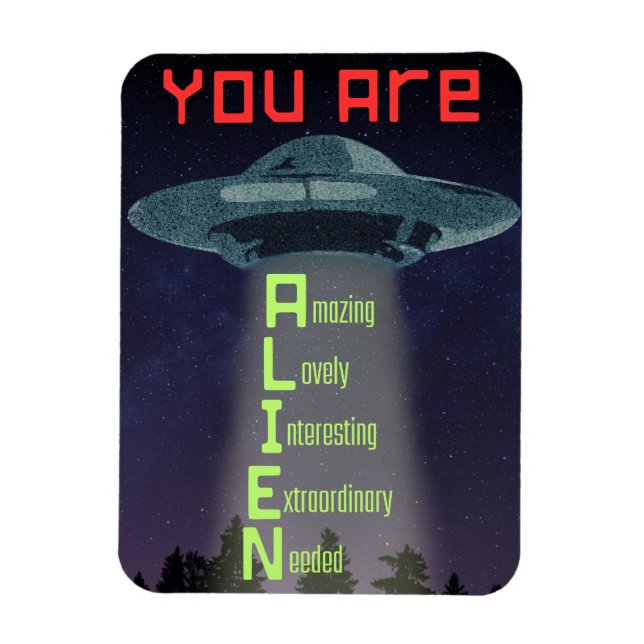 Magnet Flexible Aimant OVNI (Vertical)