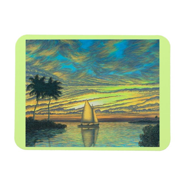 Magnet Flexible Aimant, Pacifique, Facile, Sentiment (Horizontal)