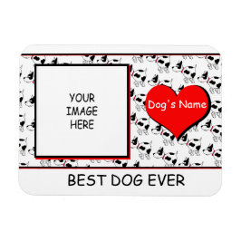 Magnet Flexible Aimant personnalisable Meilleur chien du monde pou