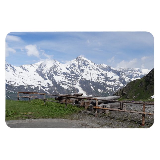 Magnet Flexible Aimant personnalisé des Alpes autrichiennes (Horizontal)