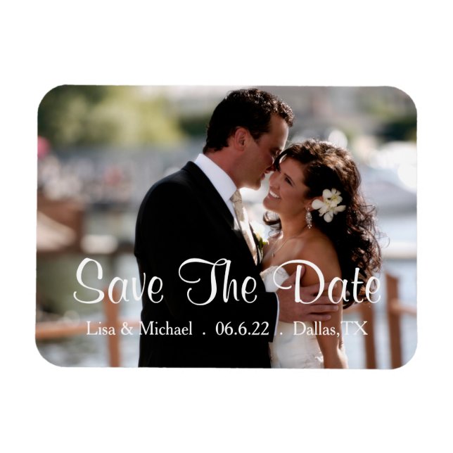 Magnet Flexible Aimant personnalisé pour annoncer la date (Horizontal)