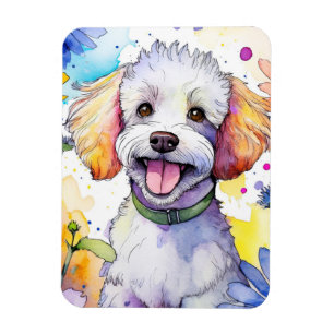 Magnet Flexible Aimant photo de chien de caniche