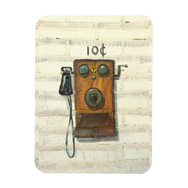 Magnet Flexible aimant photo de téléphone antique (Vertical)
