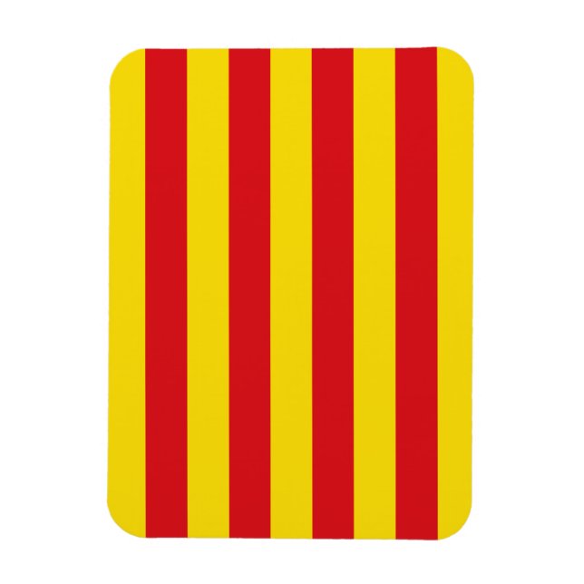 Magnet Flexible Aimant photo flexible avec drapeau de Catalogne (Vertical)