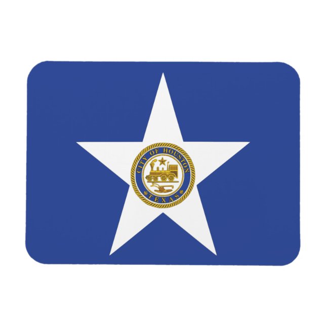 Magnet Flexible Aimant photo flexible avec drapeau de Houston (Horizontal)