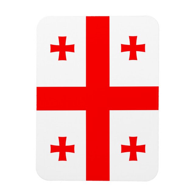 Magnet Flexible Aimant photo flexible avec drapeau de la Géorgie (Vertical)