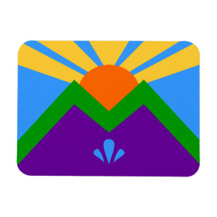 Magnet Flexible Aimant photo flexible avec drapeau de Manitou Spri