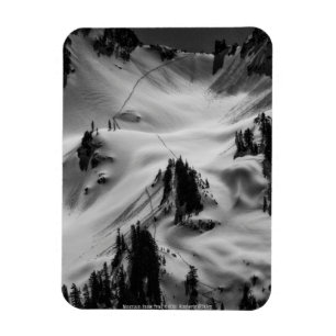 Magnet Flexible Aimant photo flexible de la piste de neige de mont