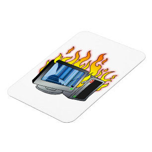 Magnet Flexible Aimant photo flexible d'incendie d'ordinateur