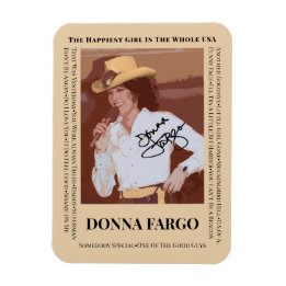 Magnet Flexible Aimant photo flexible DONNA FARGO, 3"x4"