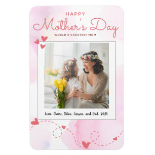 Magnet Flexible Aimant photo frigo pour la fête des mères, personn