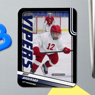 Magnet Flexible Aimant photo personnalisé de hockey sur glace Apex