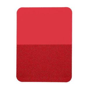 Magnet Flexible Aimant photo rouge à deux tons demi-et-demi (perso
