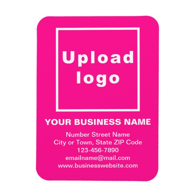 Magnet Flexible Aimant photo souple rose affaires (Vertical)