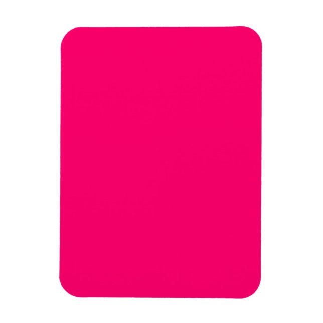 Magnet Flexible Aimant photo souple rose néon - personnalisable (Vertical)