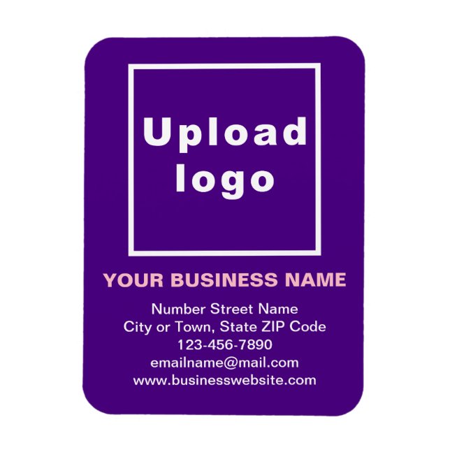 Magnet Flexible Aimant photo souple violet commercial (Vertical)