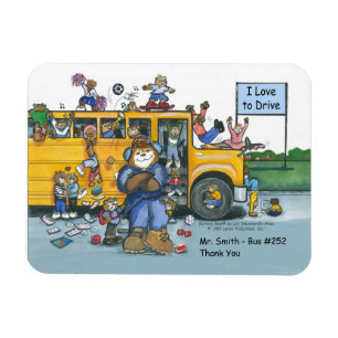 Magnet Flexible Aimant pour conducteur de bus scolaire, conducteur