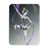 Aimant pour réfrigérateur Clown Ballerine Ruban Vi