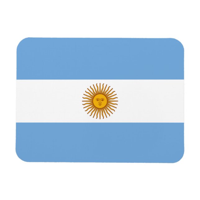 Magnet Flexible Aimant Premium du drapeau argentin (Horizontal)