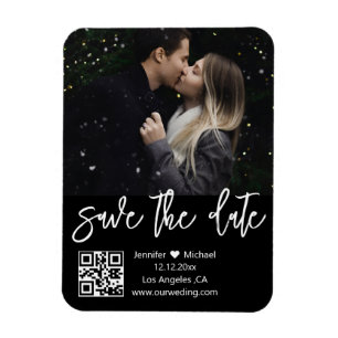 Magnet Flexible aimant qr code photo noir et blanc enregistrer la 