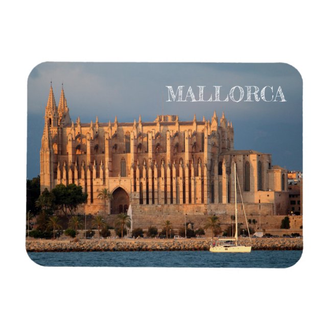 Magnet Flexible aimant rectangulaire cathédrale de Palma de (Horizontal)