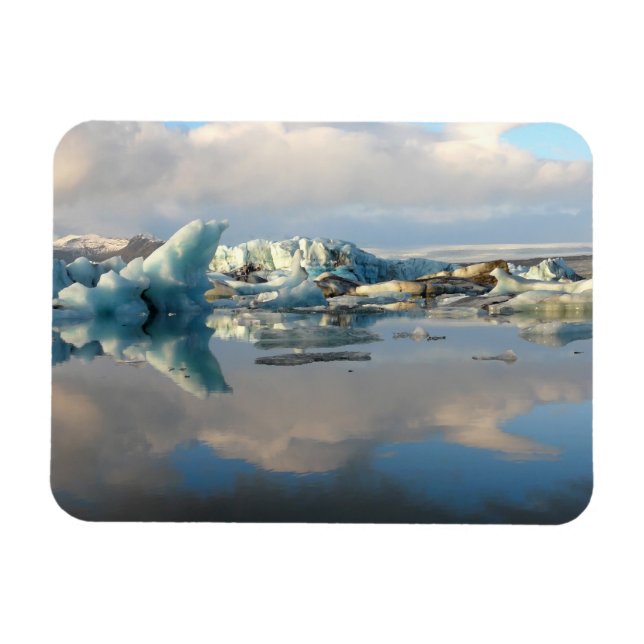 Magnet Flexible Aimant rectangulaire du lac de Jokulsarlon (Horizontal)