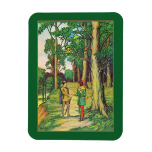 Magnet Flexible Aimant Robin des Bois et Petit Jean
