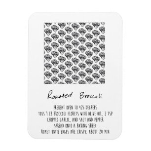 Magnet Flexible Aimant rôti de recette de brocoli