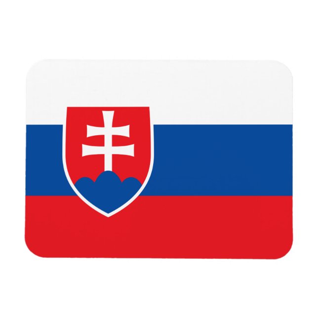 Magnet Flexible Aimant souple patriotique avec drapeau de la Slova (Horizontal)