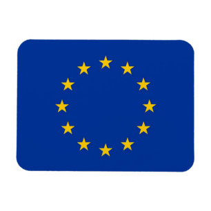 Magnet Flexible Aimant souple patriotique avec drapeau de l'Europe