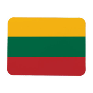 Magnet Flexible Aimant souple patriotique avec drapeau de Lituanie