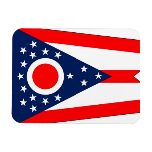 Magnet Flexible Aimant souple patriotique avec drapeau de l'Ohio