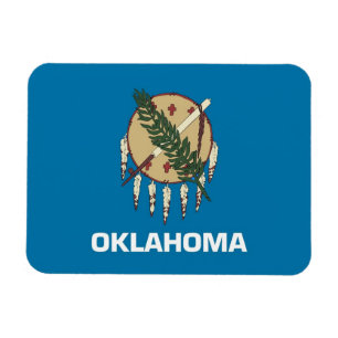Magnet Flexible Aimant souple patriotique avec drapeau de l'Oklaho