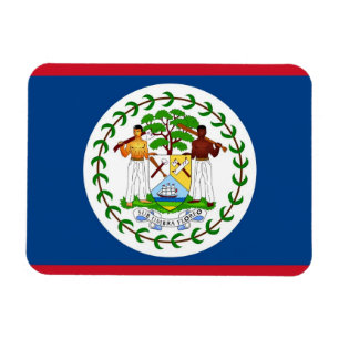 Magnet Flexible Aimant souple patriotique avec drapeau du Belize