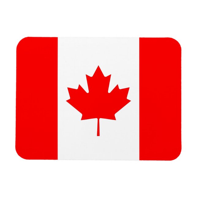 Magnet Flexible Aimant souple patriotique avec drapeau du Canada (Horizontal)