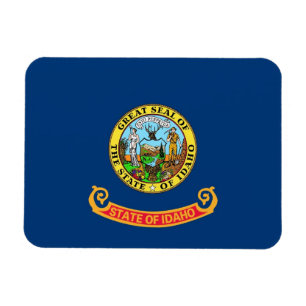 Magnet Flexible Aimant souple patriotique avec drapeau Idaho