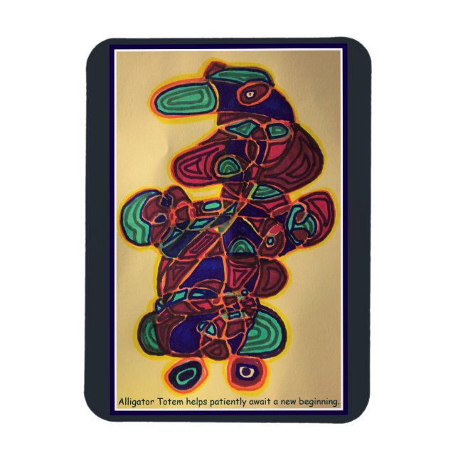 Magnet Flexible Aimant Totem Alligator (Vertical)